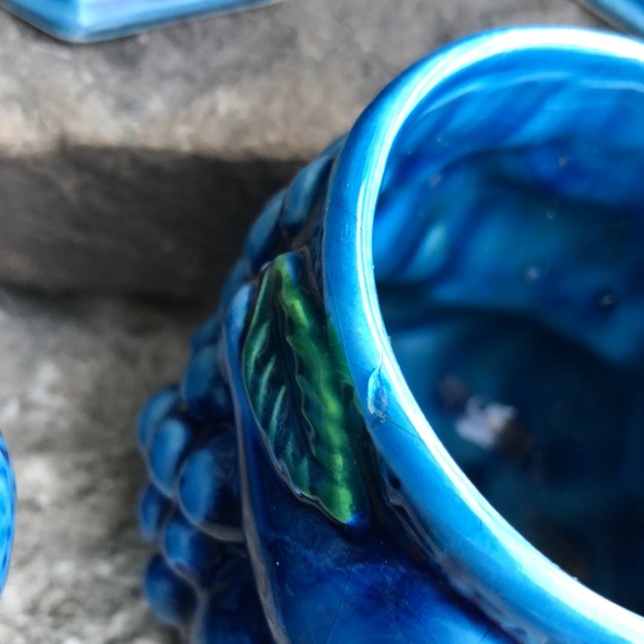 Vintage Mood Indigo Blue Inarco Mugs-Set of 6-EUC-Ceramic-Made in Japan-1960’s - Picture 15 of 15